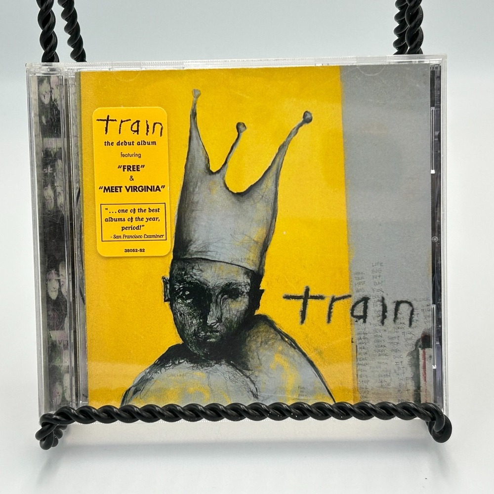 Train CD Self  Titled Meet Virginia I am Free Blind 90s Retro Rock Y2K Yellow‎